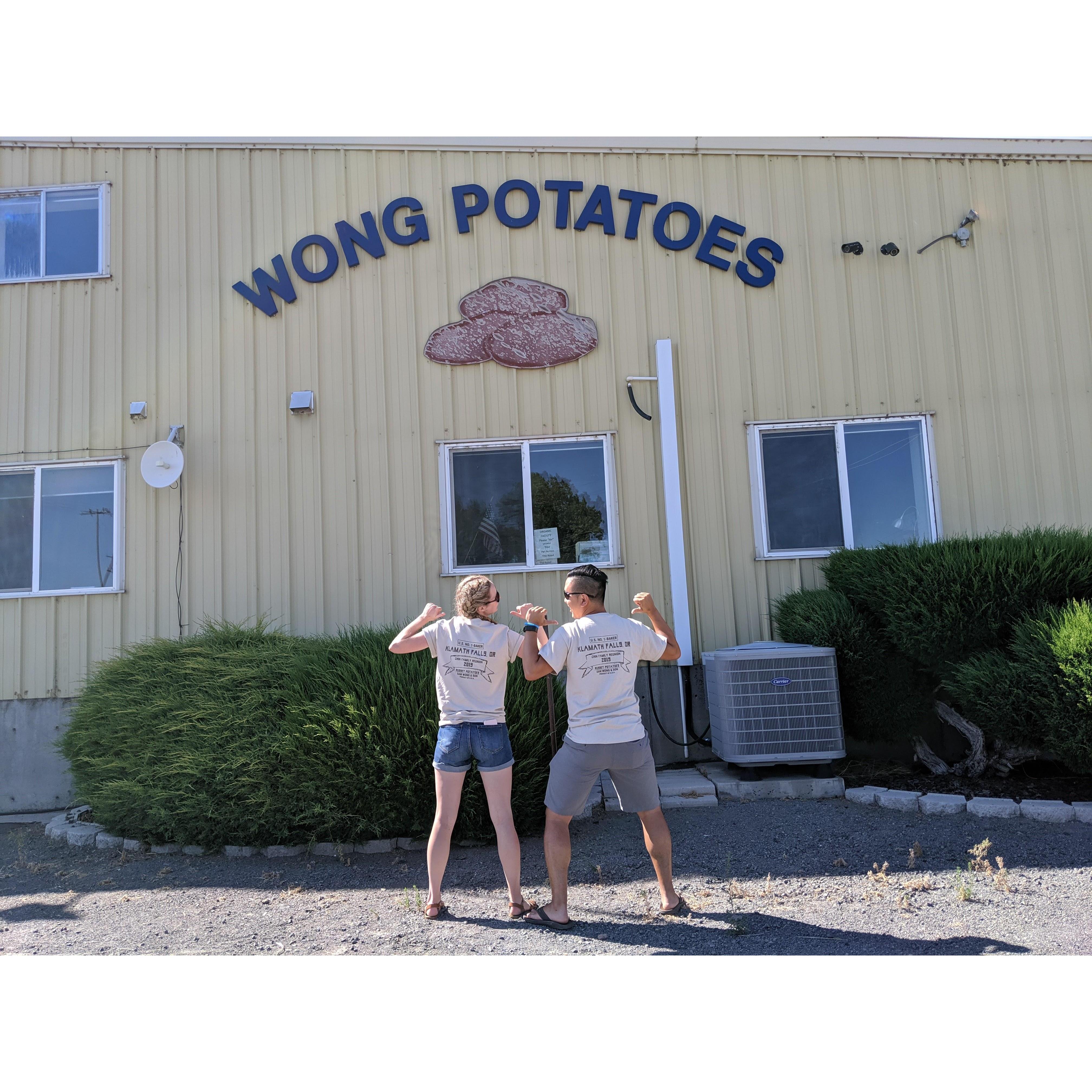 The Chin family potato shed.