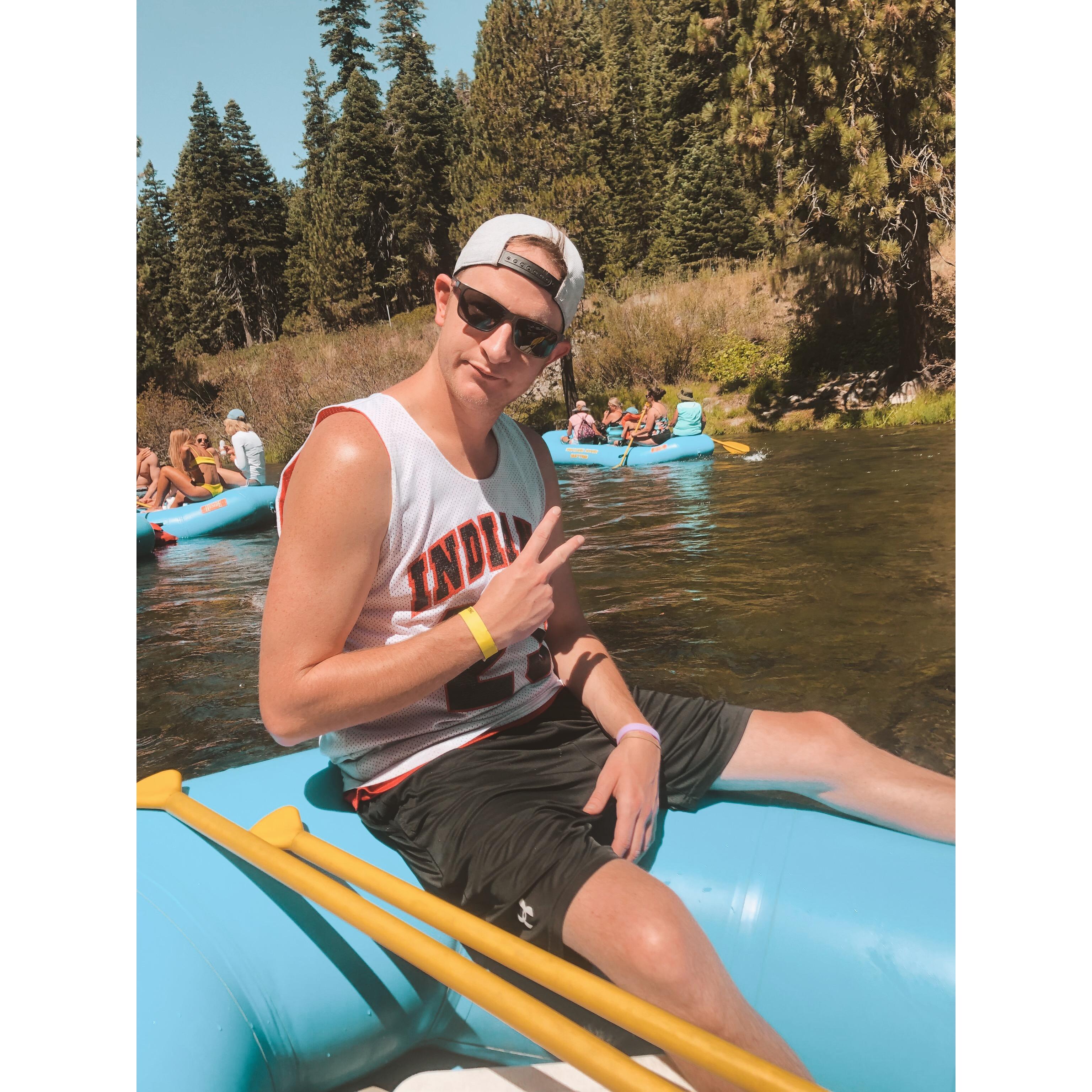 Honey floating downstream