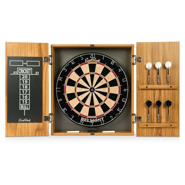 EastPoint Sports Belmont Bristle Dartboard and Cabinet Set