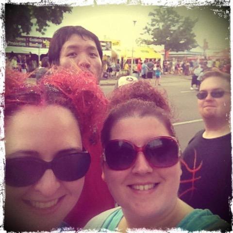 Pink glitter hair, don’t care. A chance meet-up at the Minnesota State Fair in 2012. We wouldn’t start dating for 9 years, but this became the first photo with the two of us in it.