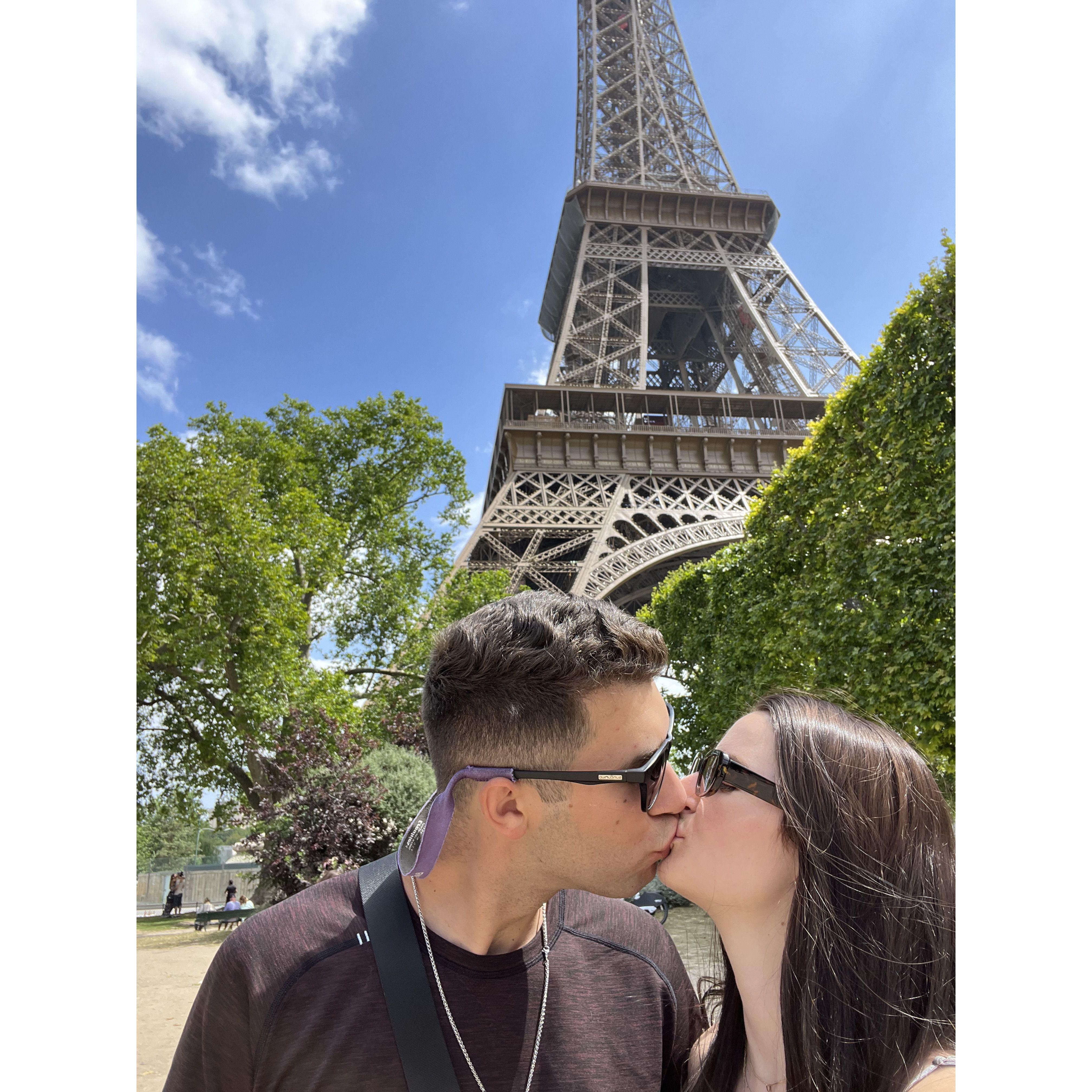 Right before we moved in together - Paris 2023!