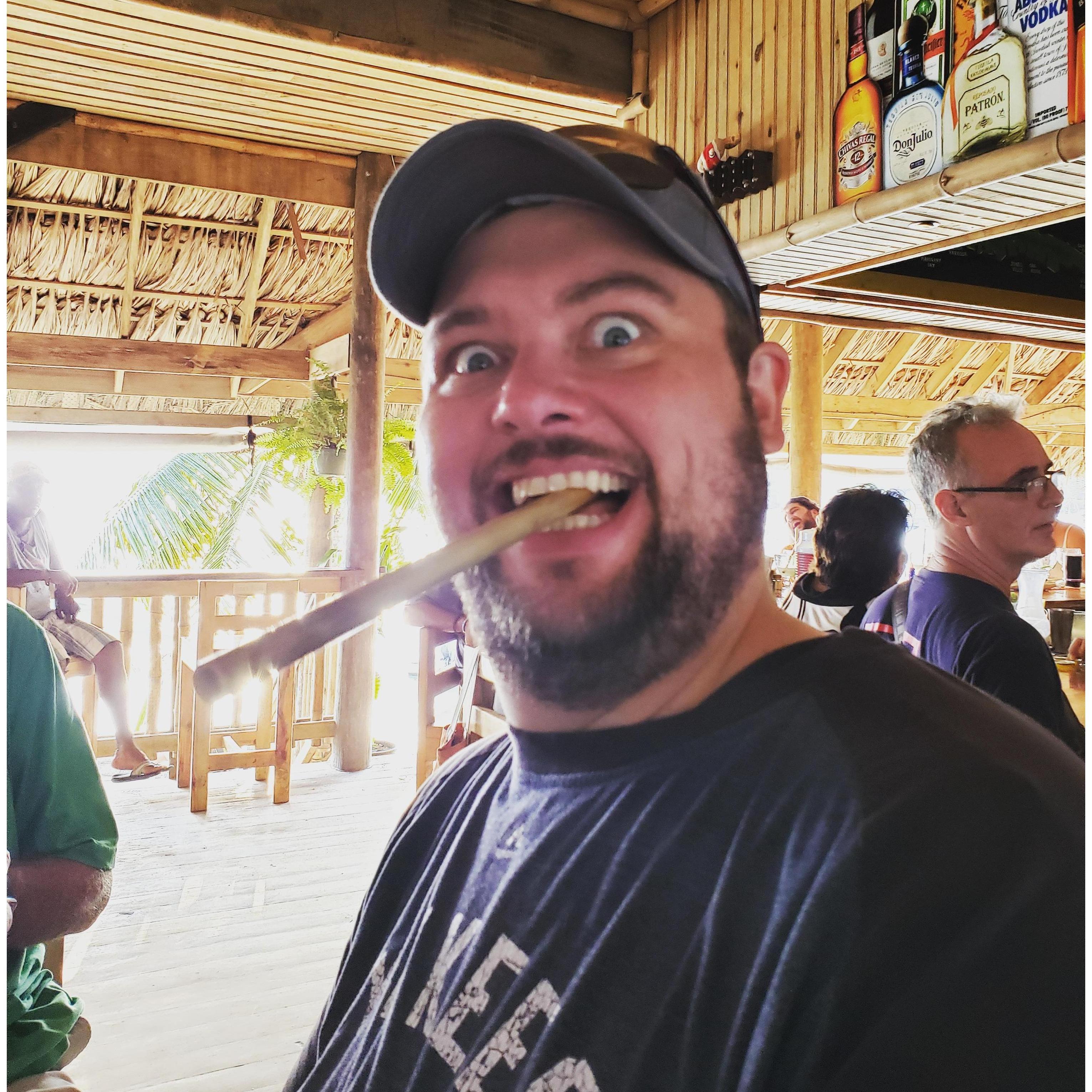 Going buc wild in Roatan.
