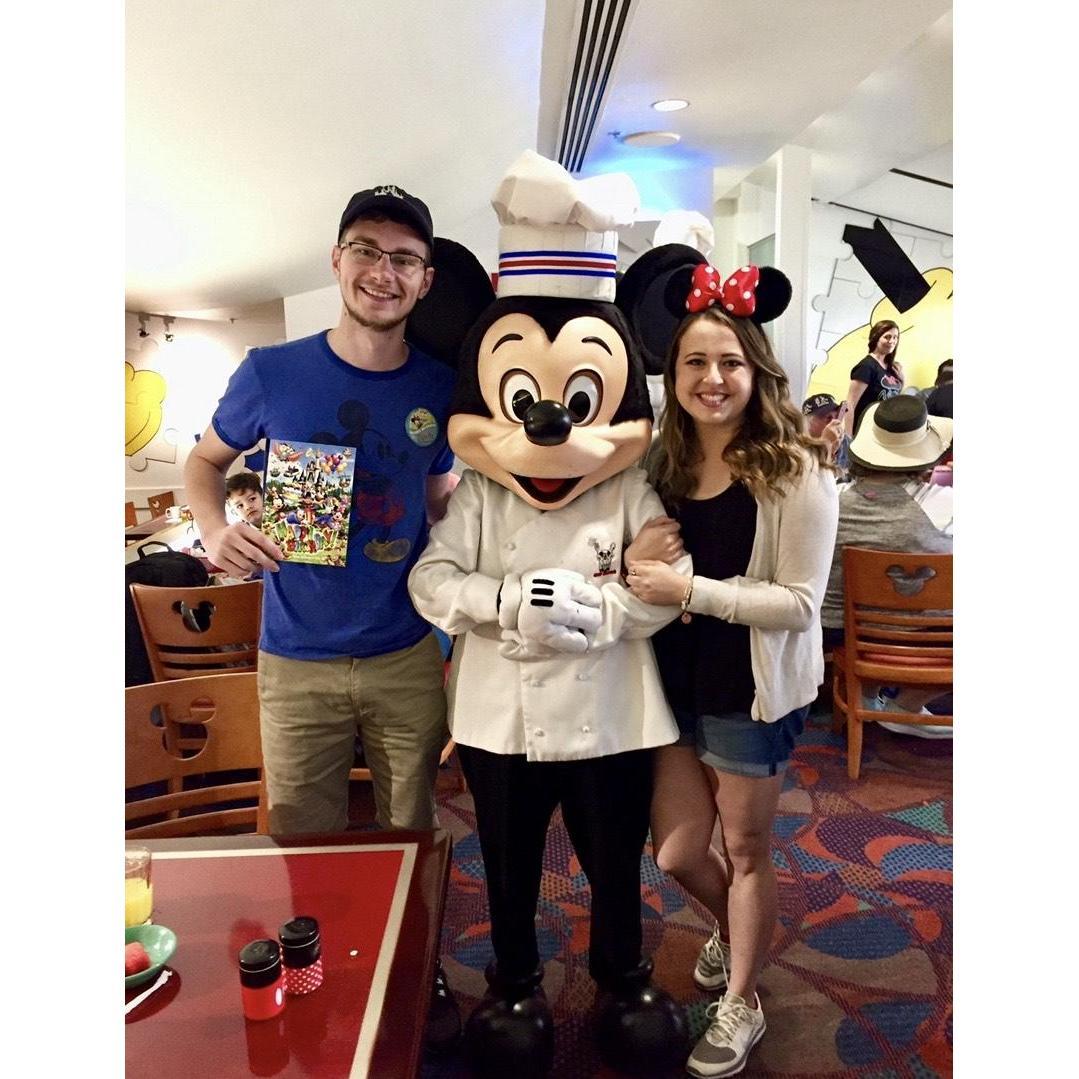 Chef Mickey's for Justin's 23rd birthday!