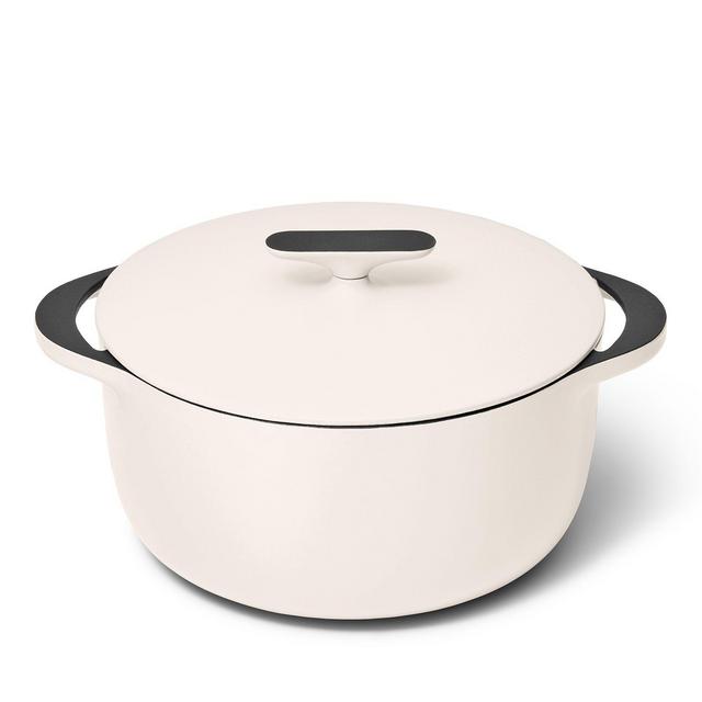 Caraway Enameled Cast Iron 6.5 Qt Dutch Oven with Flat Lid