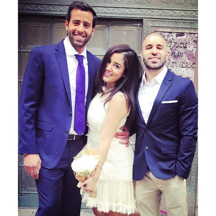 With groomsman / bro Samir!