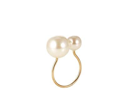 Napkin Ring: Pearl (Gold and Ivory)