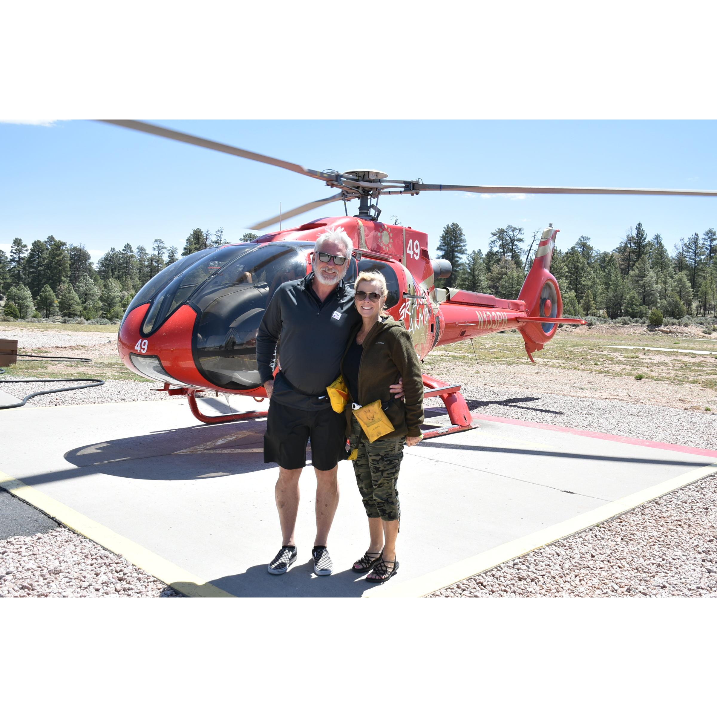 First helicopter ride over the Grand Canyon!