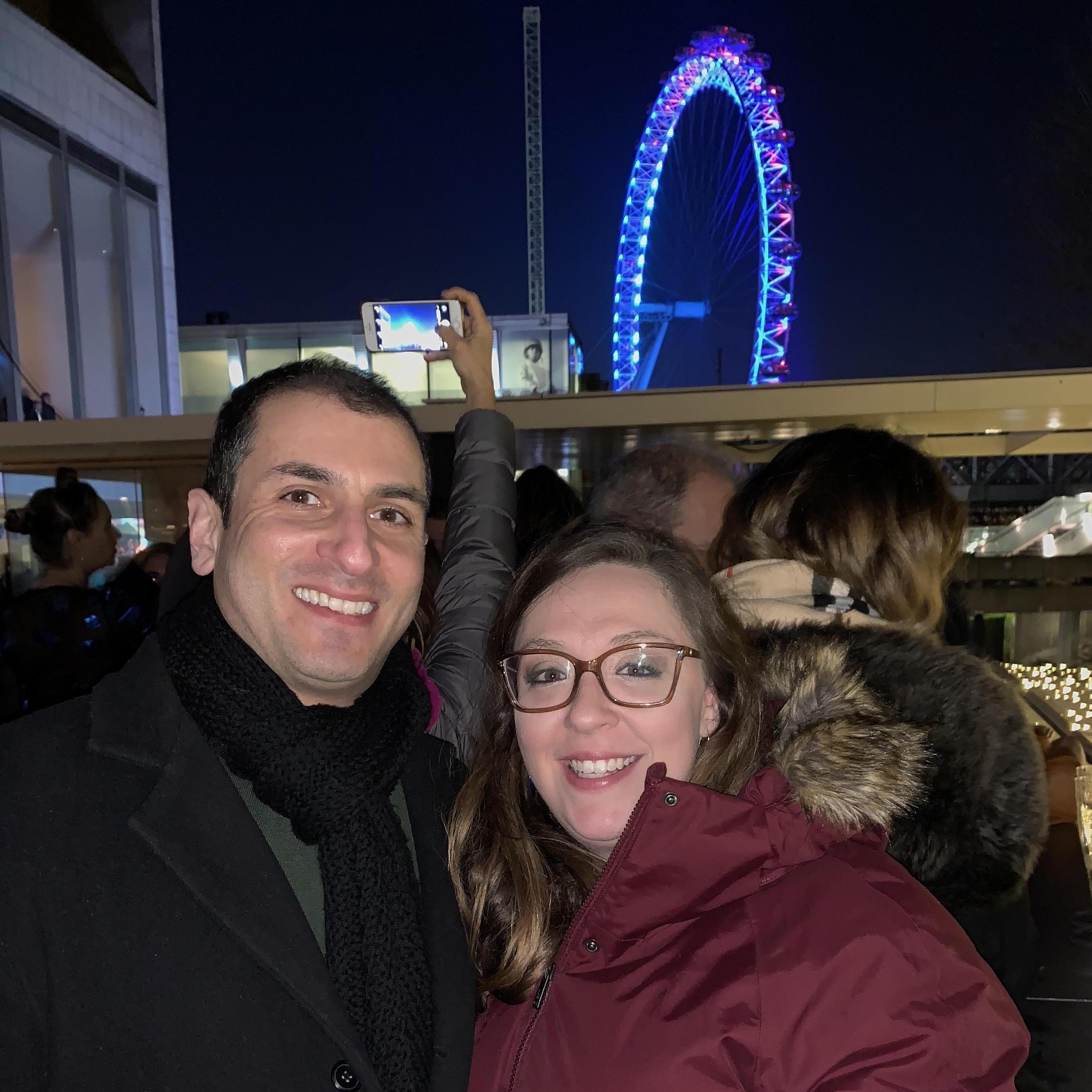 Heather and Danny celebrated their last night of vacation on New Year's Eve with a fireworks show over the London Eye. They said 'I love you' for the first time just as the clock struck midnight!