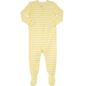 the stripe snap footie