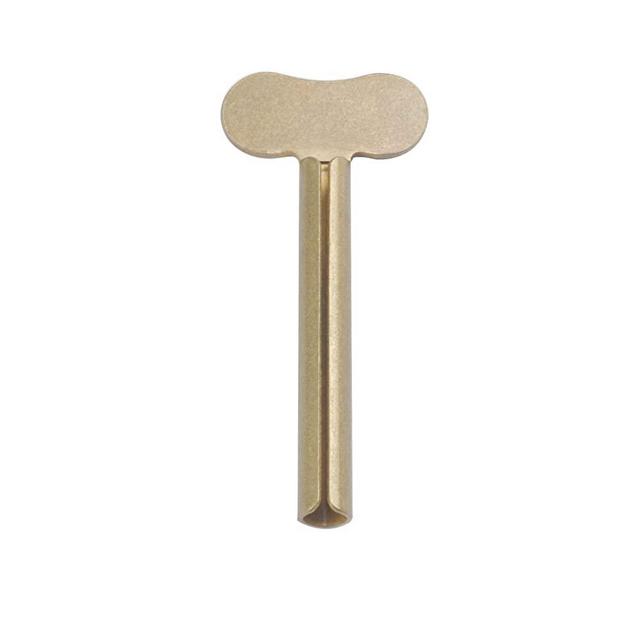 KePu Natural Brass Tube Toothpaste Squeezer Roller,Metal Ointment Wringer Key, Gel Extruder Rolling Tool –Simple and Practical for Bathroom,Kitchen,Salon,Painting Room (Brass)
