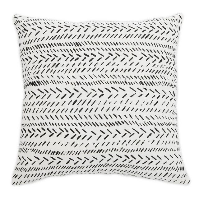 Safavieh Sarden Square Throw Pillow in Black/White