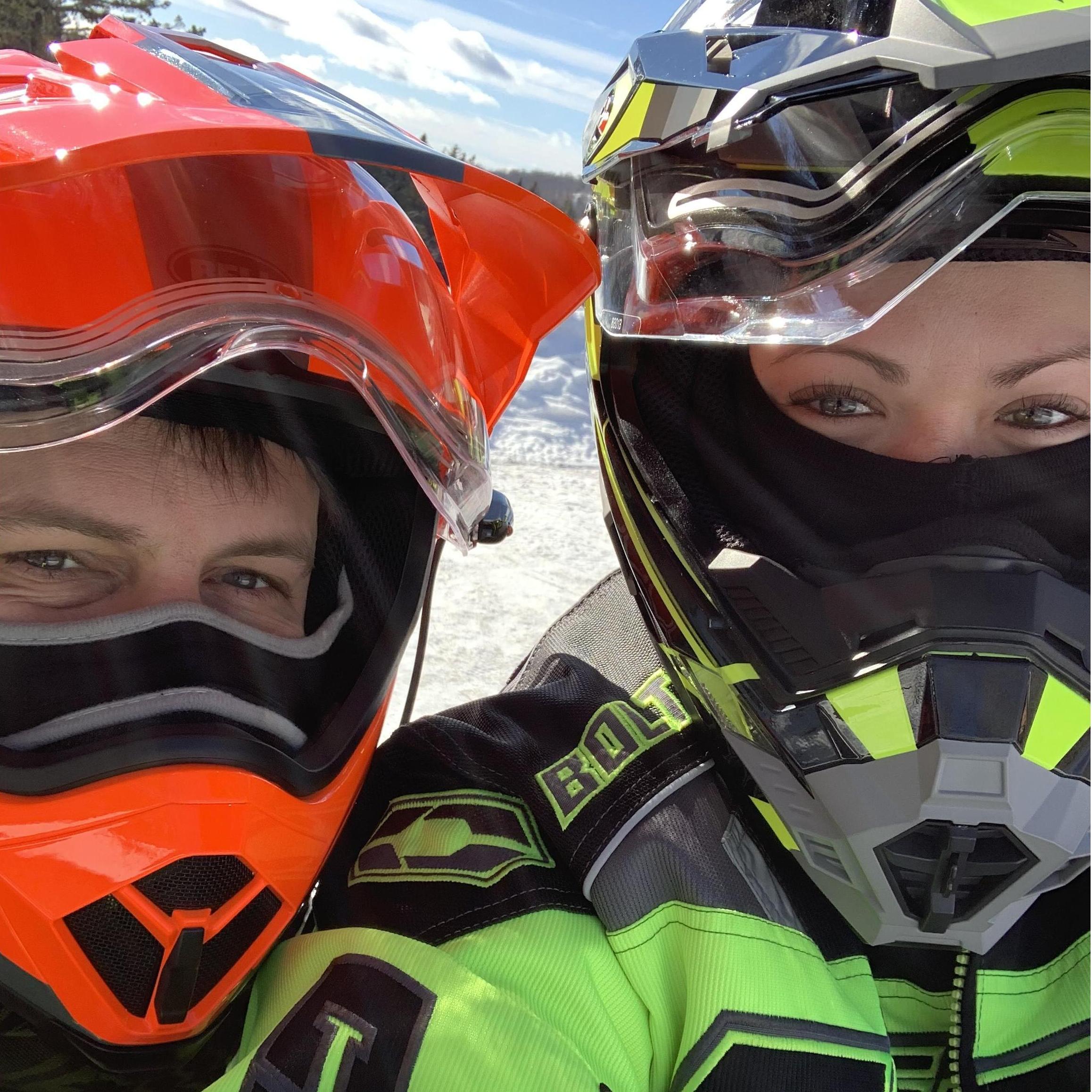 Our first "solo" snowmobile trip to Tug Hill.