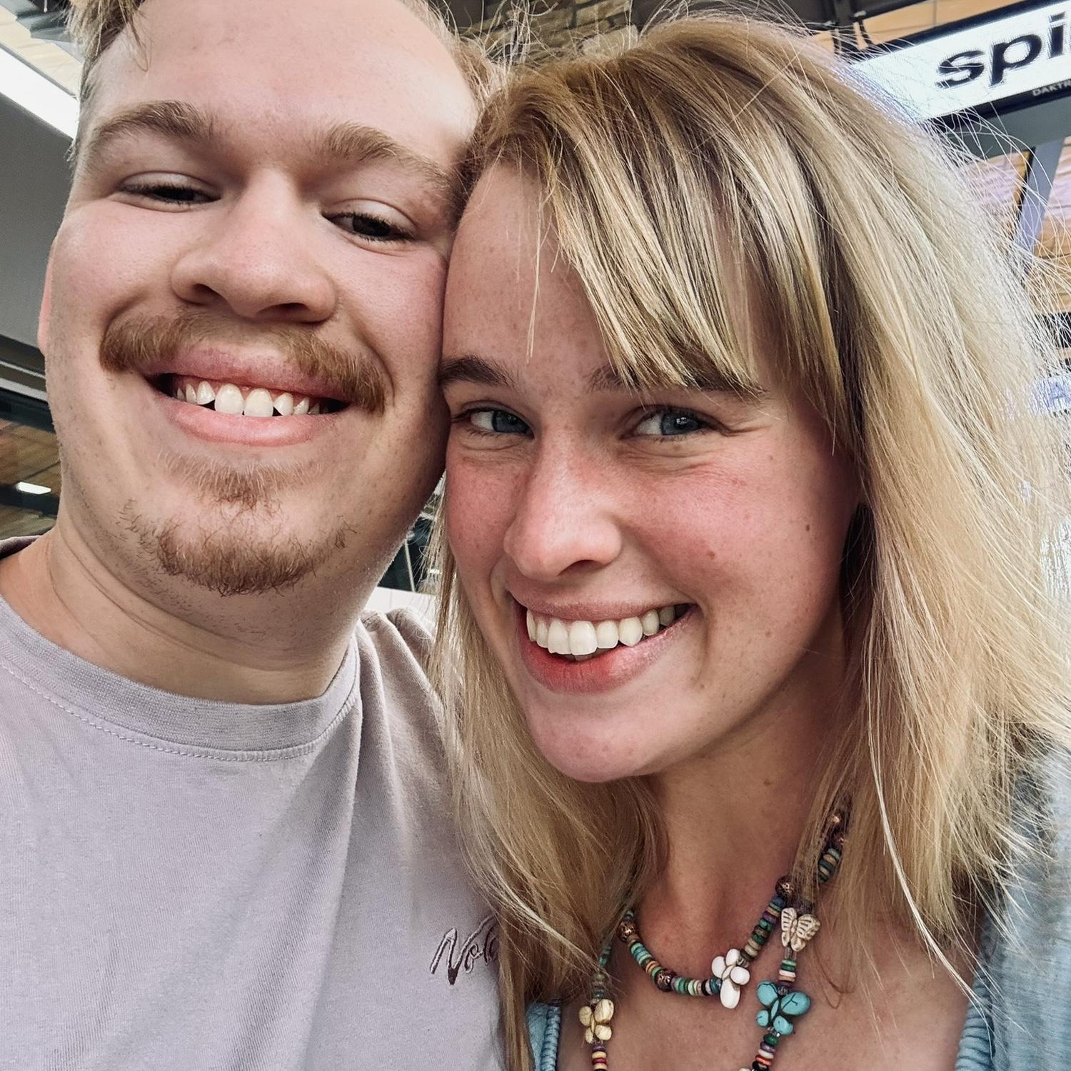 surviving long distance for the first year of our relationship was tough - thank the Lord for airplanes and phone calls!