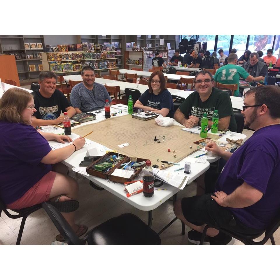 Matt running Cookeville's first Pathfinder game!  This is where we regularly play on the weekends now and where we have met lots of friends!