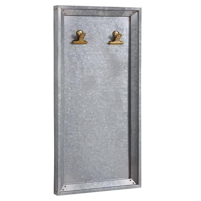 Galvanized & Light Wood Modular Wall System- Clipboard
