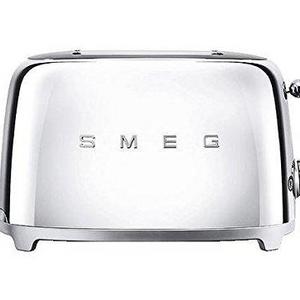 Smeg TSF01SSUS 50's Retro Style Aesthetic 2 Slice Toaster, Chrome