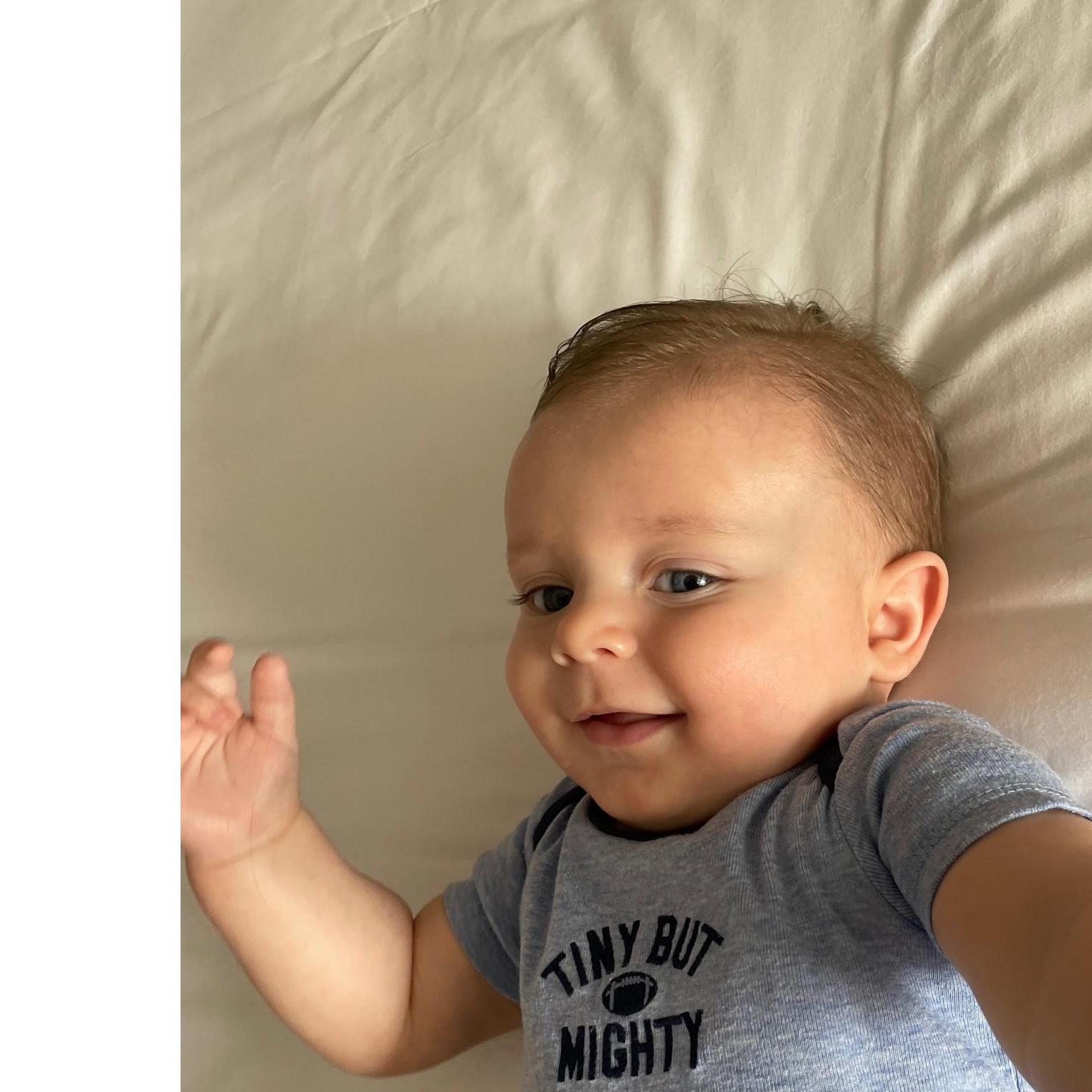 Our wedding was postponed but this way we get to celebrate with our darling lil'man <3