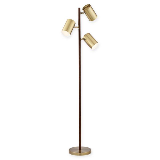 Pacific Coast Lighting® 3-Light Solid Wood Floor Lamp in Walnut