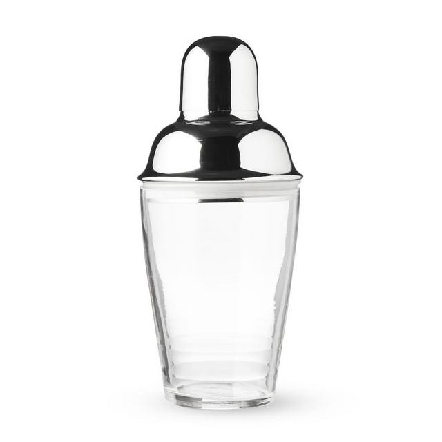 Stainless Steel and Glass Cocktail Shaker