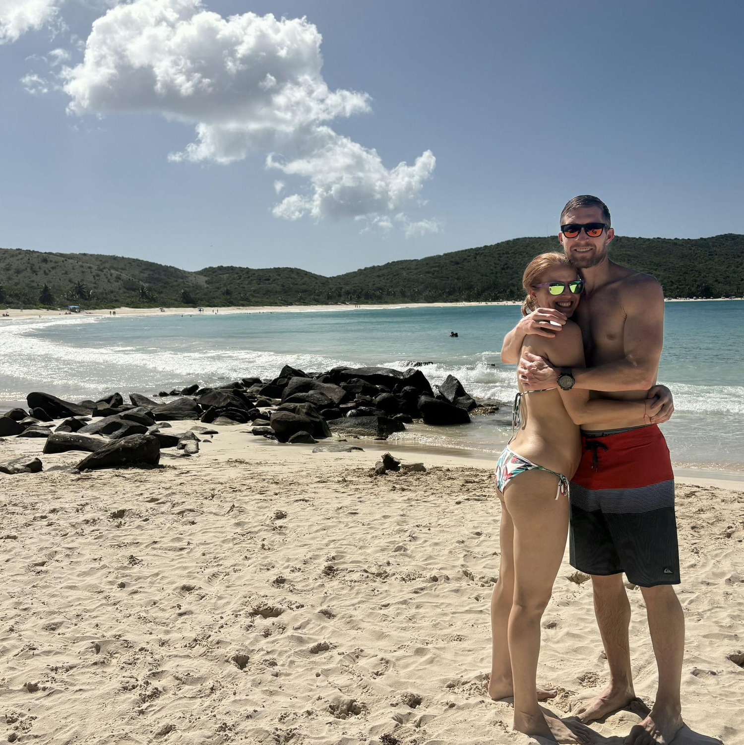 Visiting Puerto Rico with friends, soaking up the breathtaking beaches and celebrating the place where Clarissa was born—sun, smiles, and memories for a lifetime.
