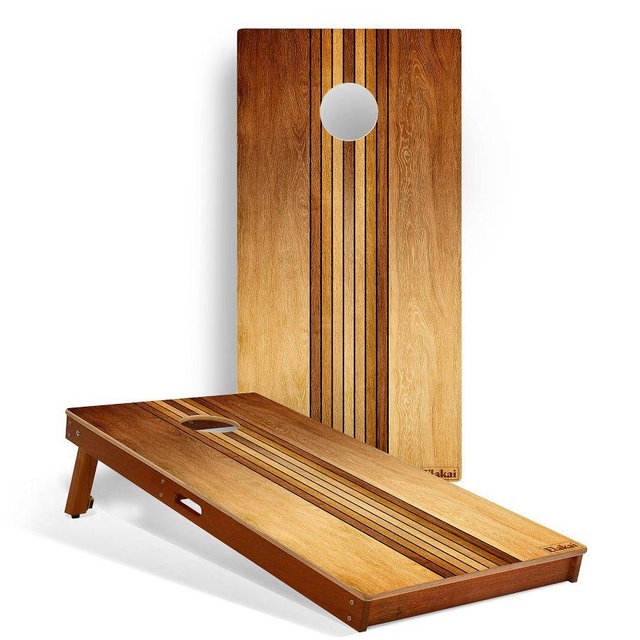 Wood Cornhole Set, 2x4 - Retro Wood