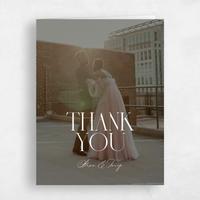 White Wedding Thank You - Seibel Photo