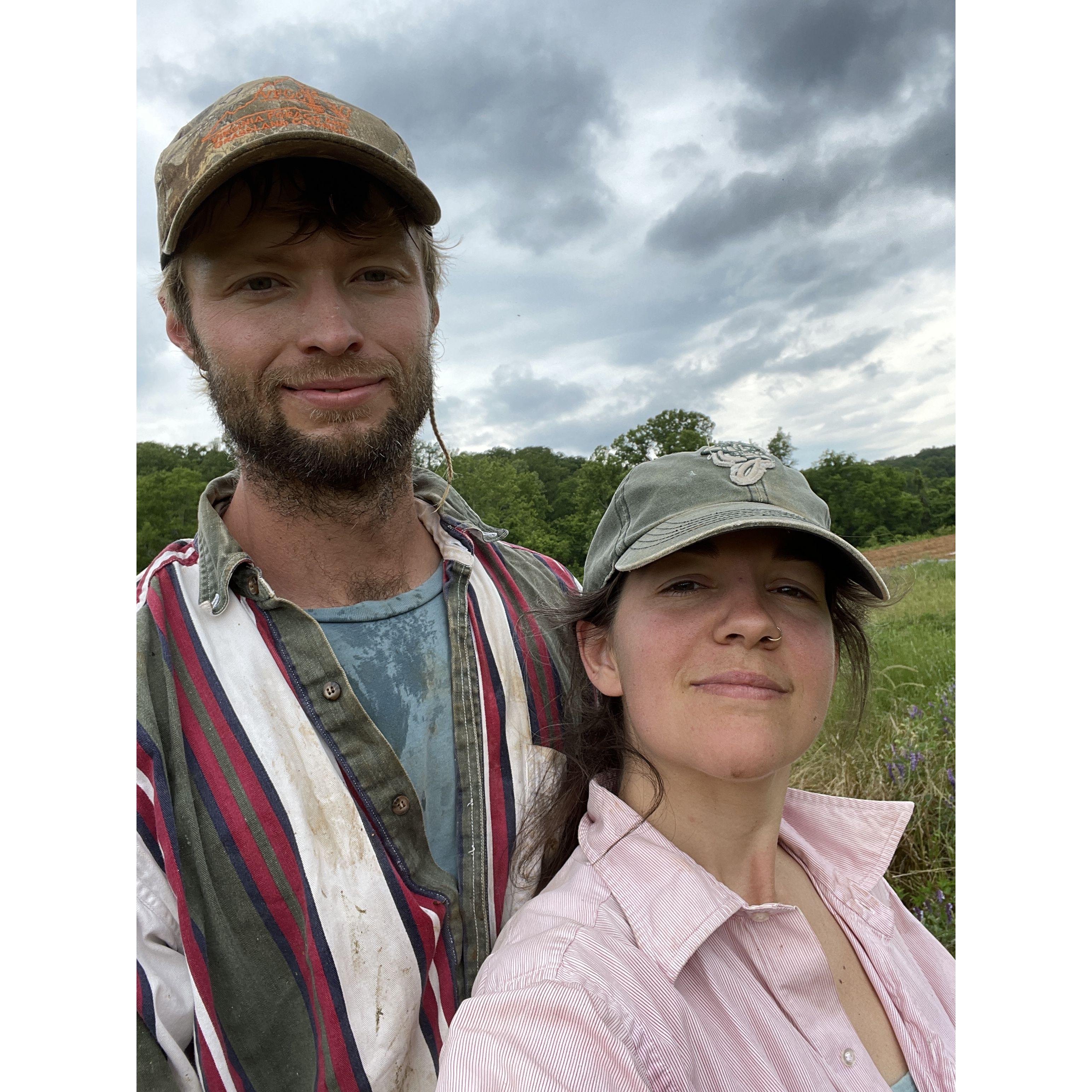 Post-elderberry planting selfie, 2024.
