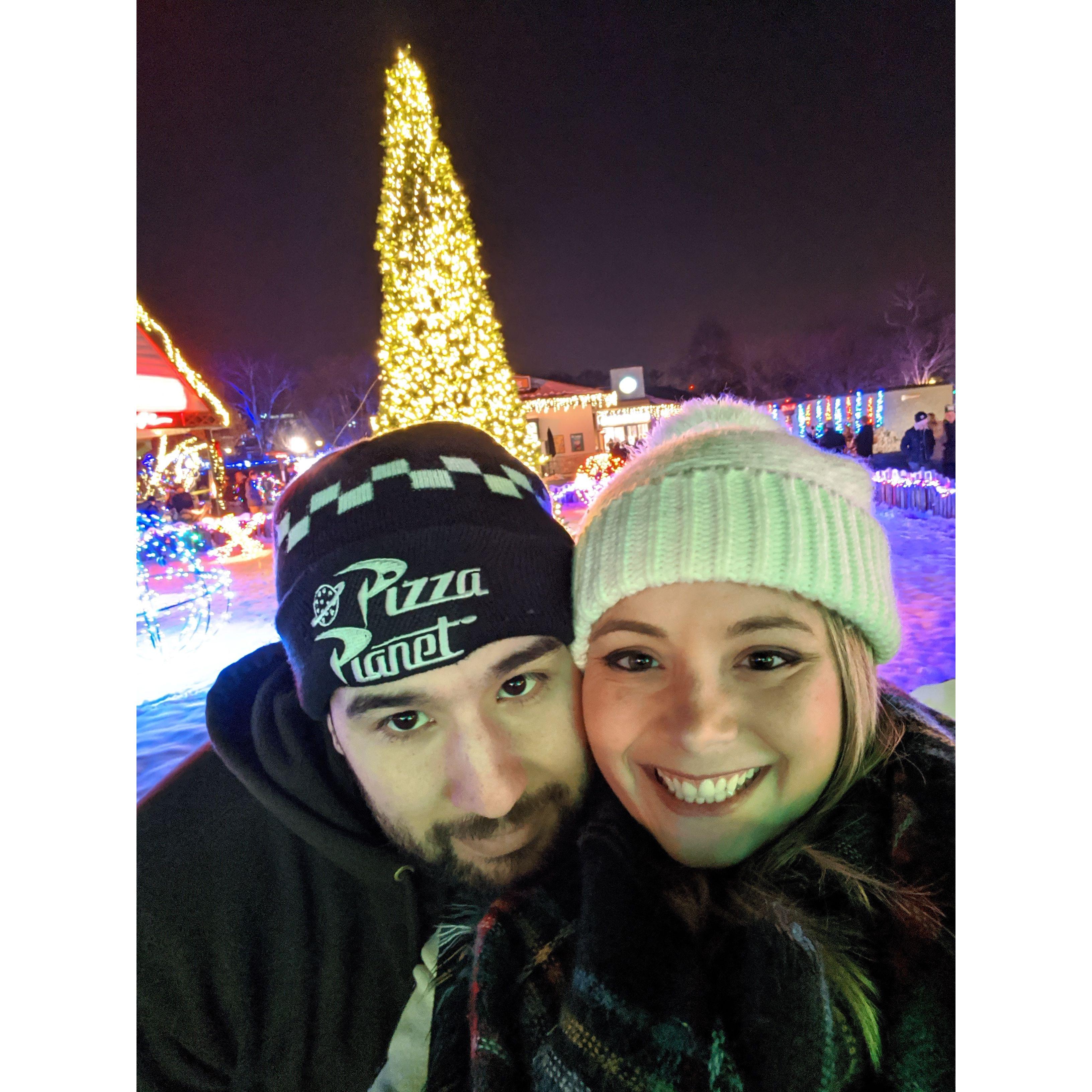 Christmas lights, tis tradition.