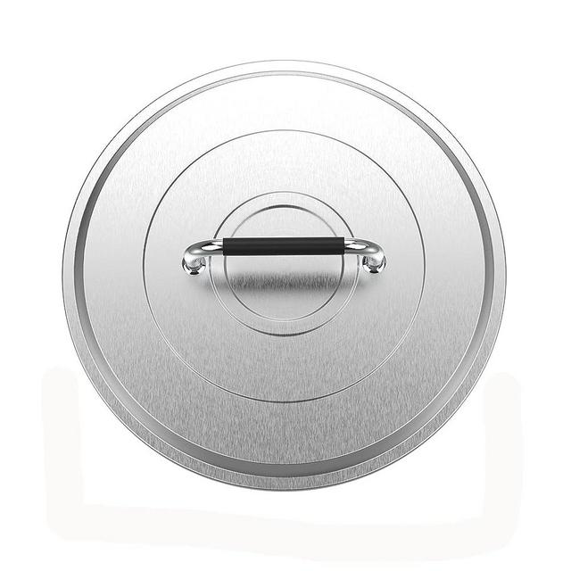 Stainless Steel Fire Pit Cover Lid for Solo Stove Yukon, 27" Portable Fire Pit Cover with Handle, Outdoor Wood Burning and Low Smoke Camping Stove Accessory