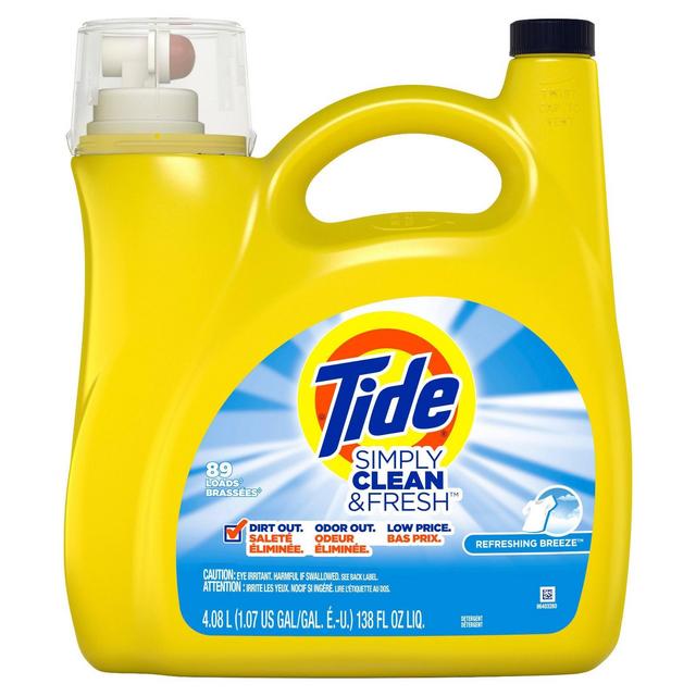 Tide Simply Clean & Fresh Refreshing Breeze Liquid Laundry Detergent - 128 fl oz