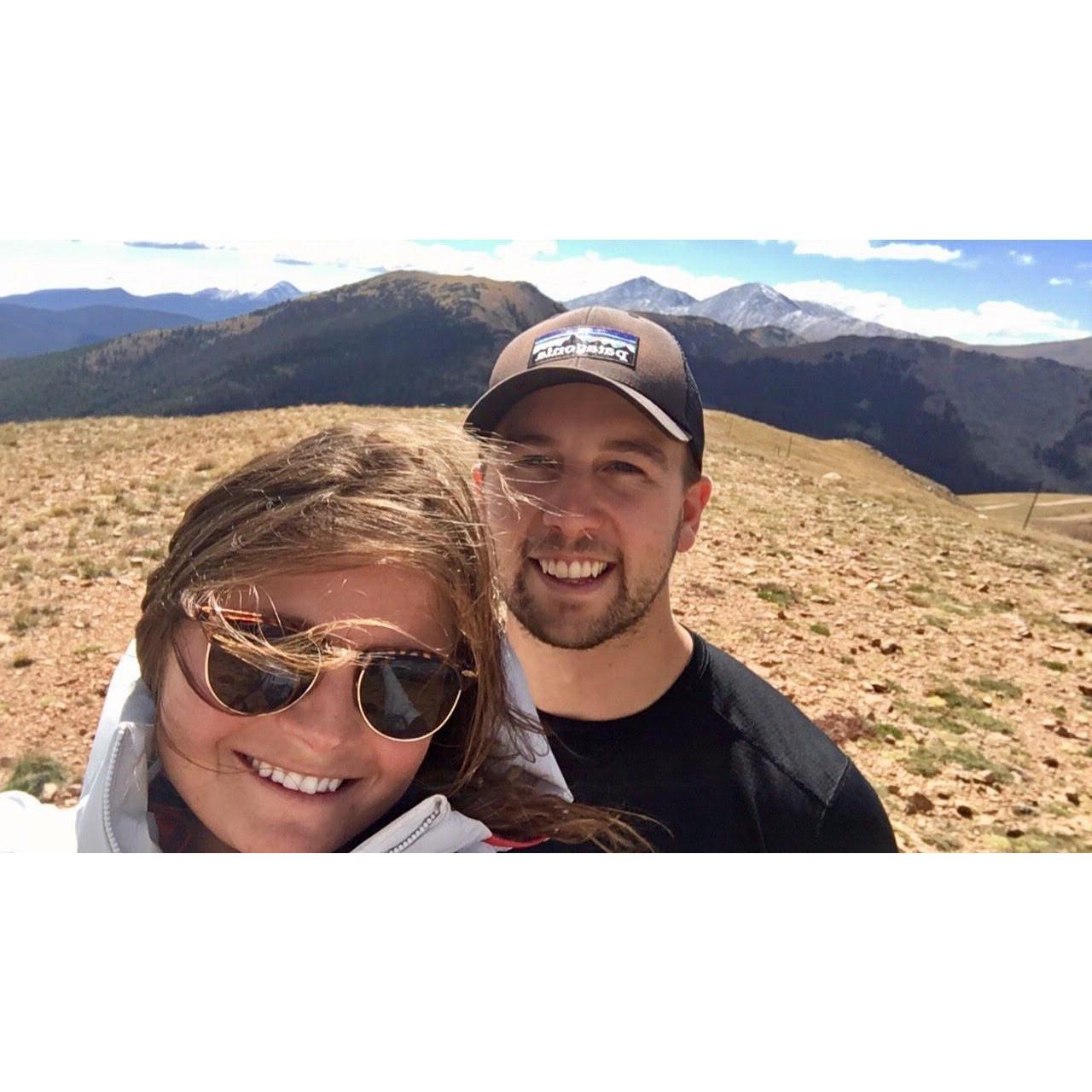 First trip together! Rented a car and drove hundreds of miles exploring Colorado.
