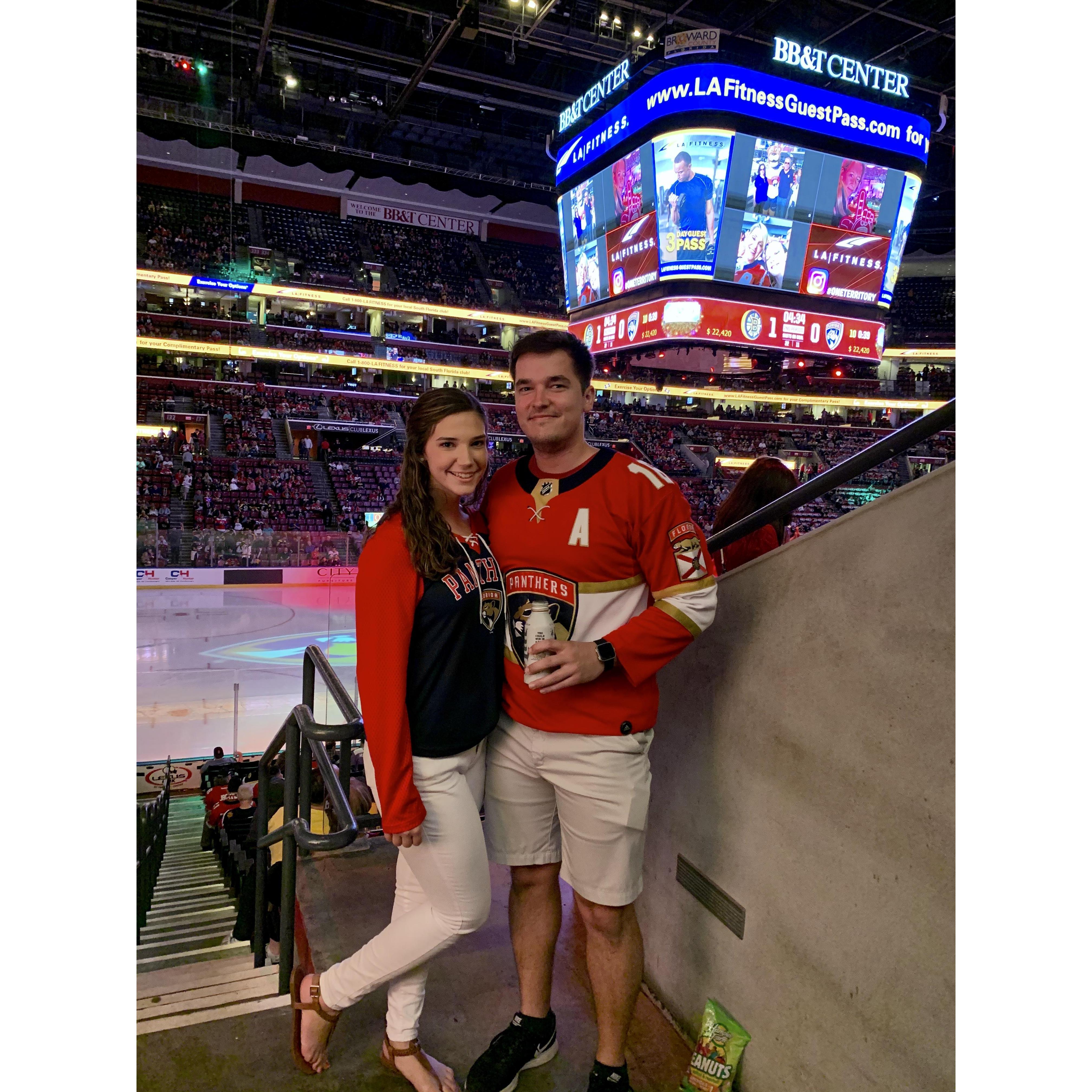 Tay's first NHL game!
