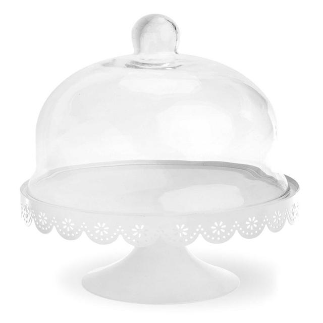 Boston International Large Cake Stand With Glass Cover