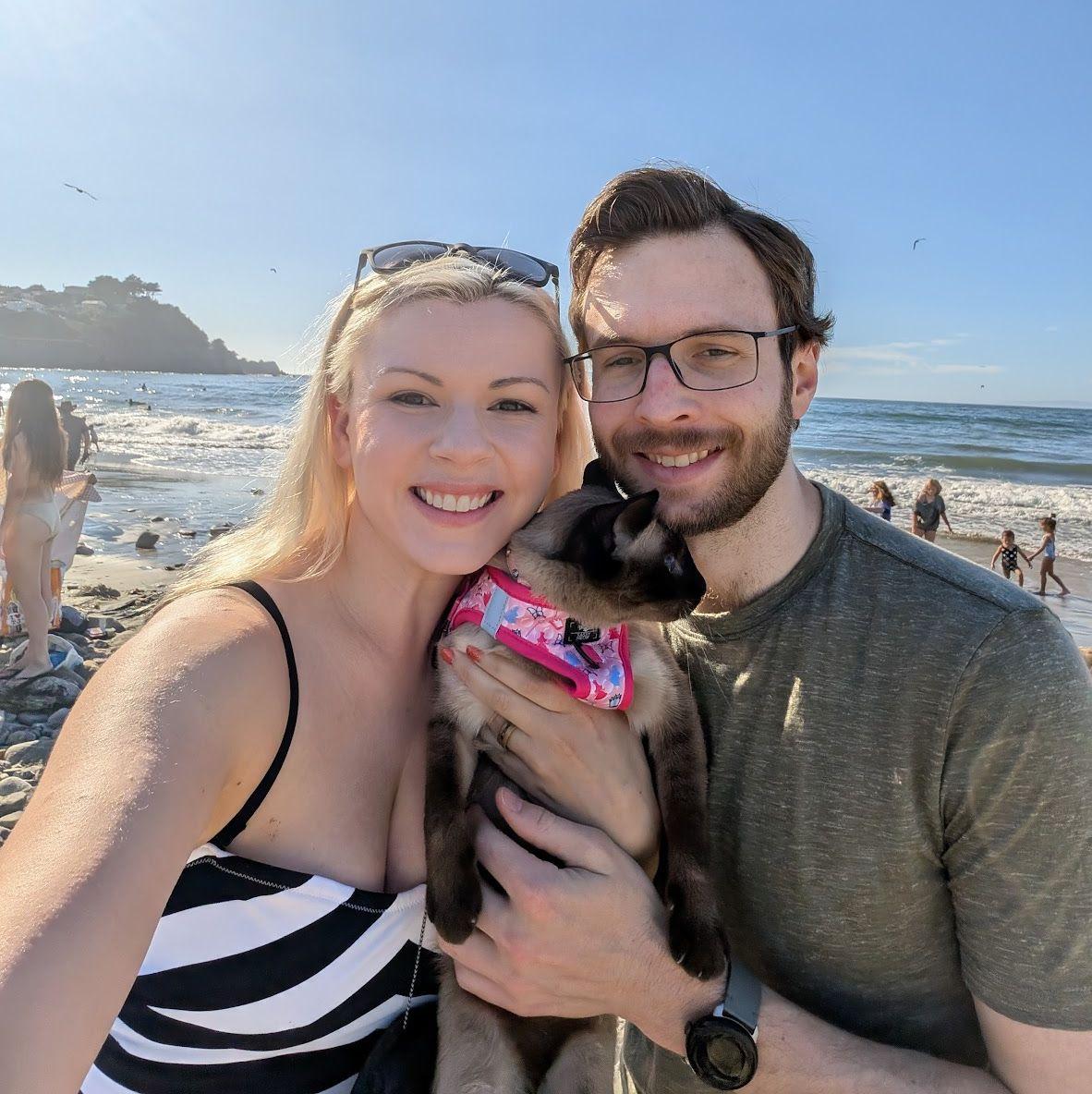 Willow's first visit to the beach (2025)