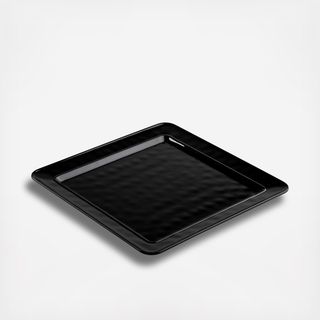 Ridge Square Medium Melamine Platter, Set of 2