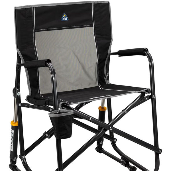 GCI Outdoor Freestyle Rocker Outdoor Rocking Chair with Beverage Holder