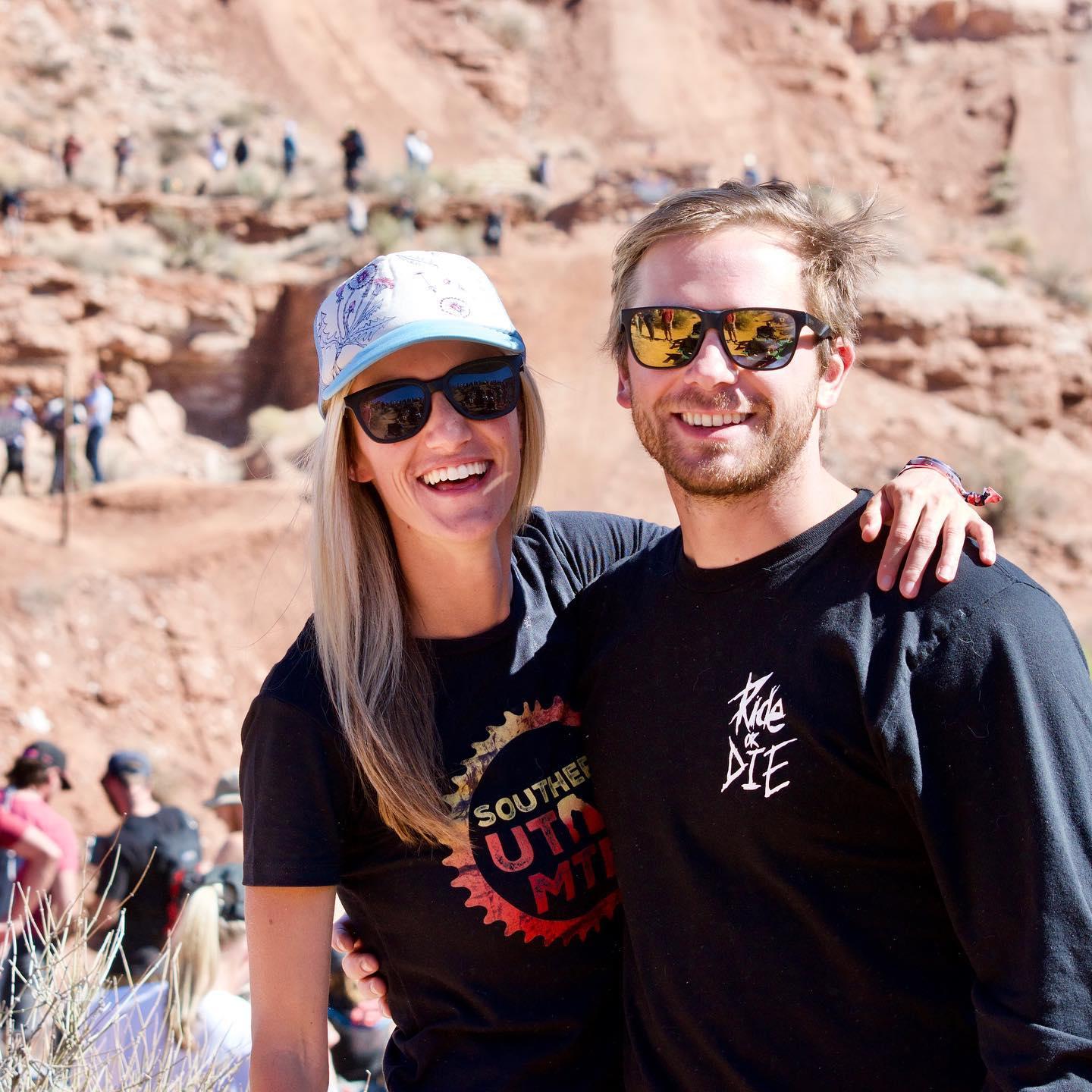 At Red Bull Rampage in Southern Utah, a big freeride mountain bike competition
