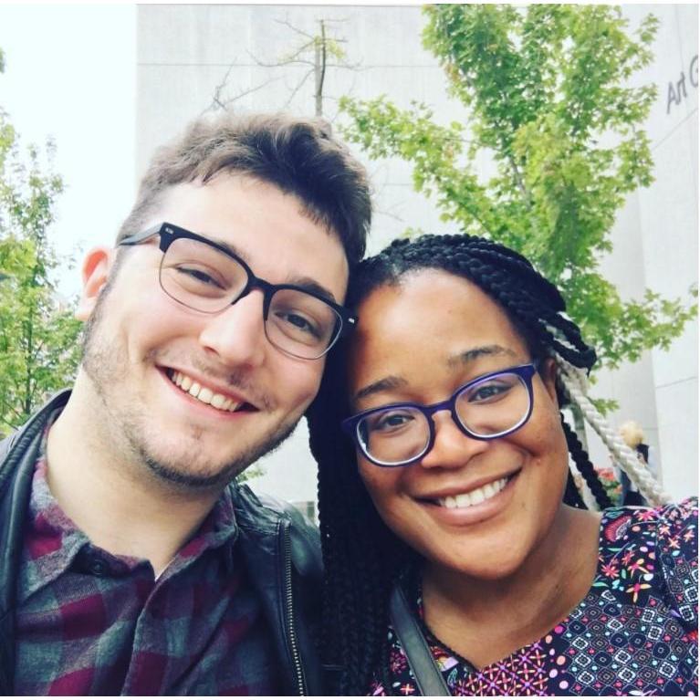 Our first trip to Toronto together. We're just outside the Art Gallery of Ontario after an afternoon walking around downtown.