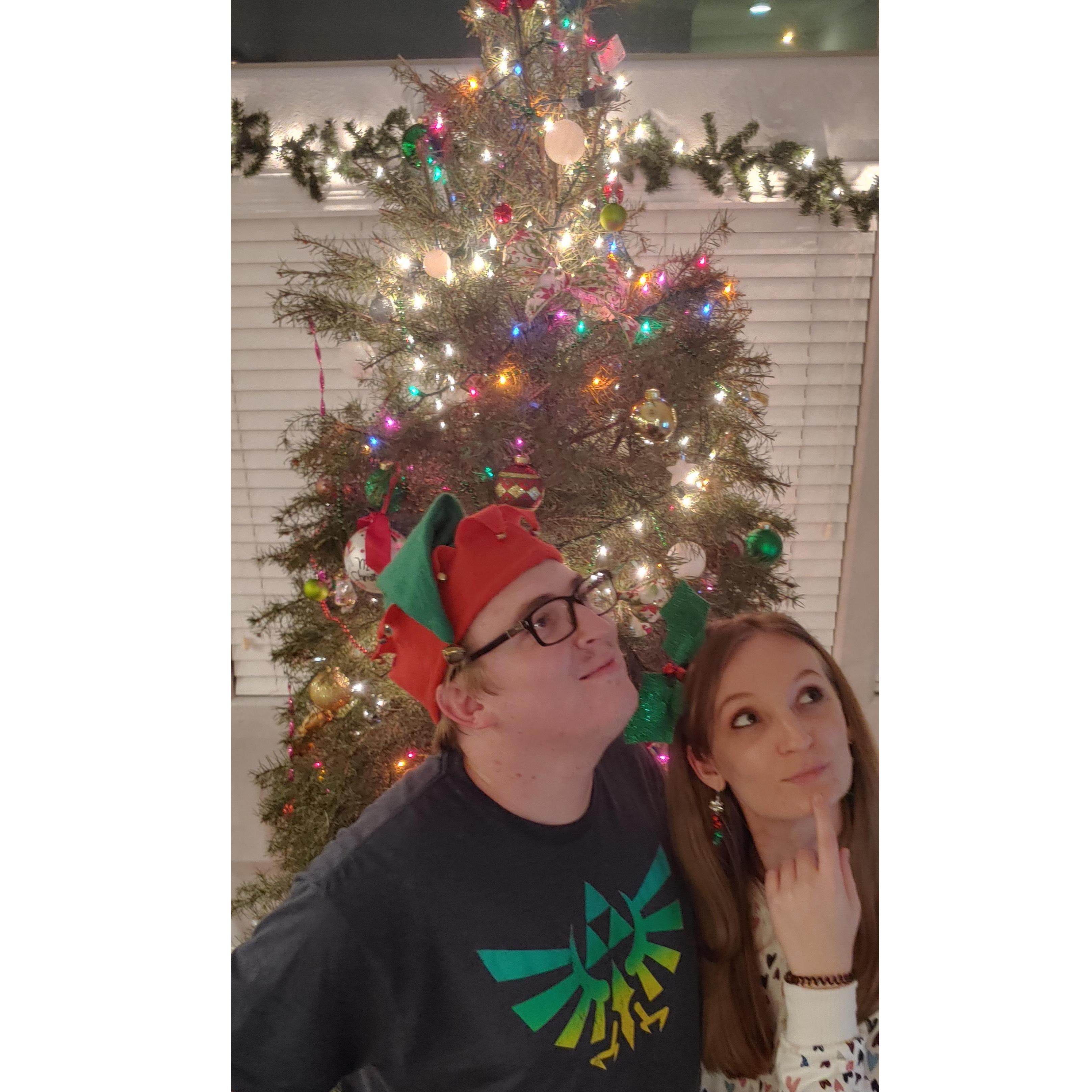 Our first Christmas at our new home together in Las Vegas.
