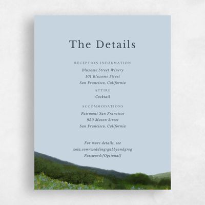 Sweet Blue Wedding Enclosure - Zaldia