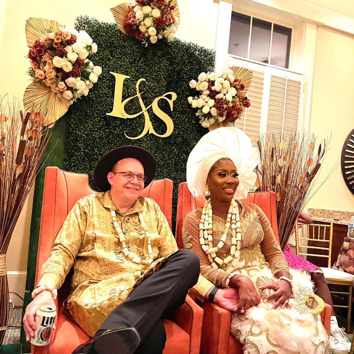 At our Nigerian traditional wedding