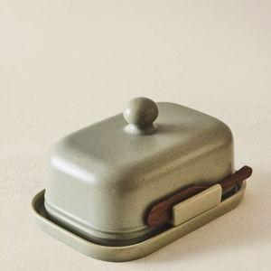 STONEWARE BUTTER DISH WITH KNIFE | Zara Home United States of America