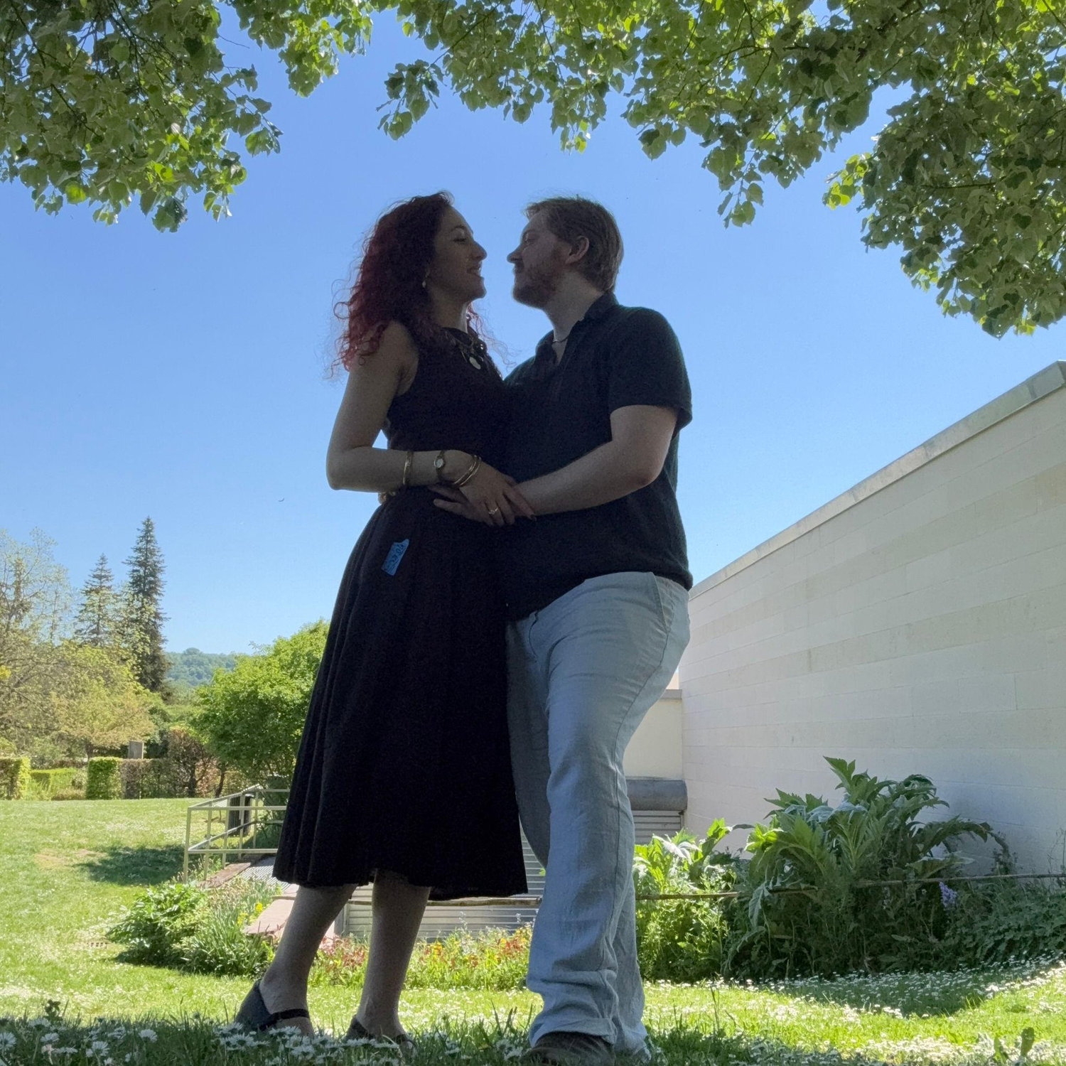 We propped a phone against the tree to shyly get a couple of mandatory photos of our engagement, glad we did! (2025)