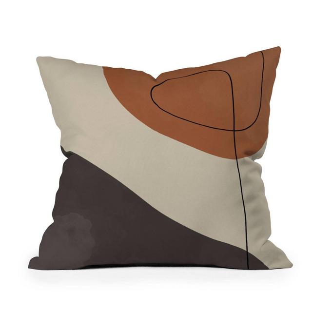 16"x16" Alisa Galitsyna Modern Abstract Shapes Square Throw Pillow - Deny Designs
