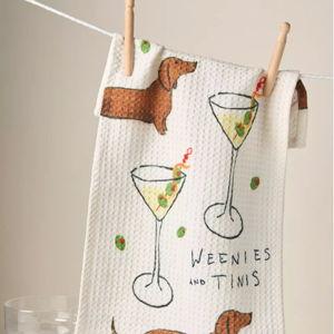 Weenies & Tinis Bar Dish Towel