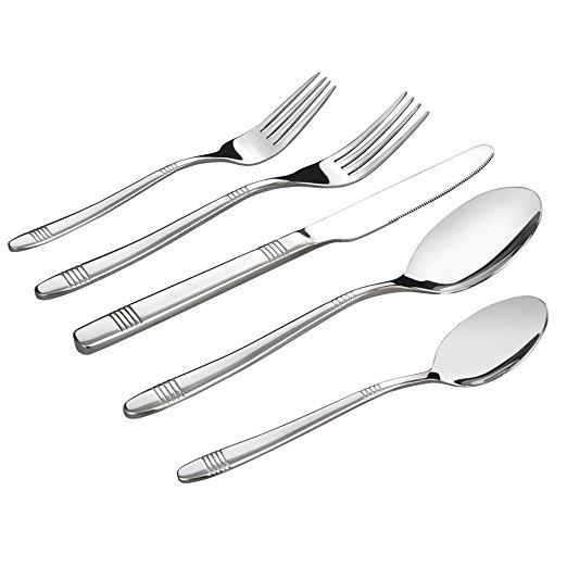 Begale 60-piece Flatware Set, Stainless Steel, Service for 12