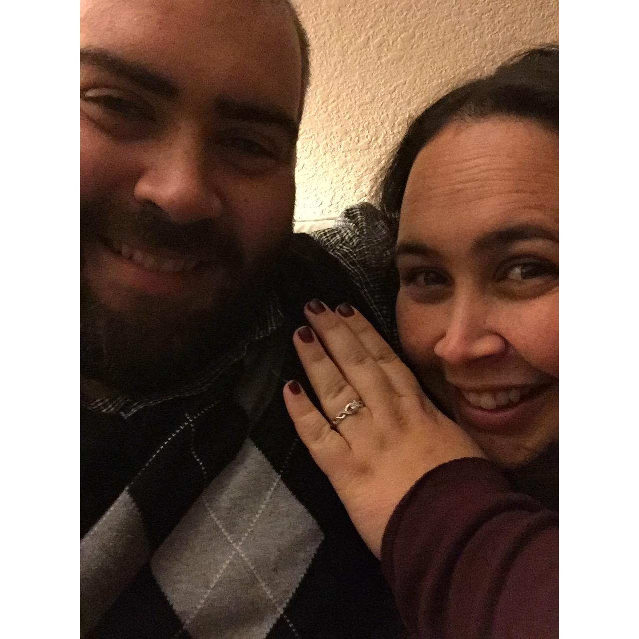 The night Amanda said "Yes!"