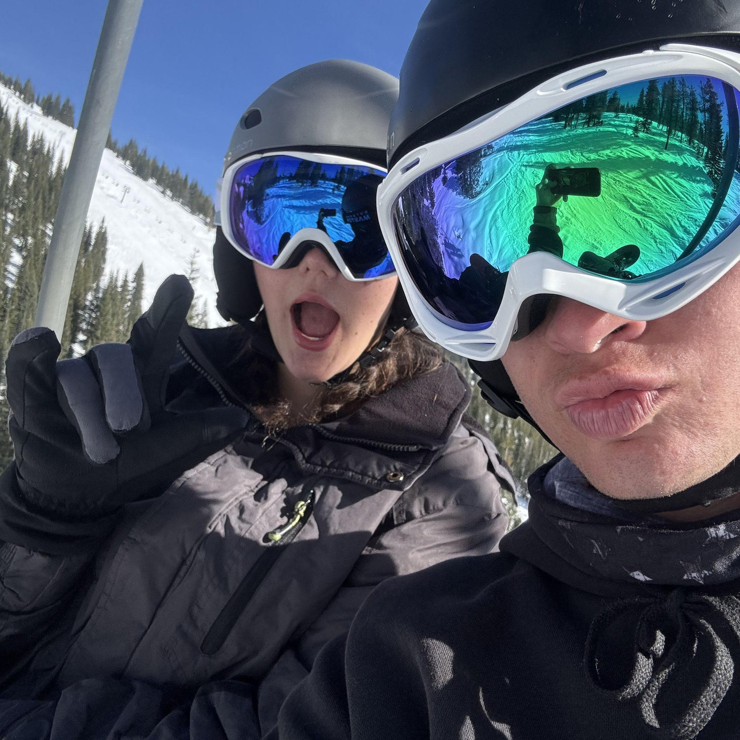 Rosie's first time snowboarding!