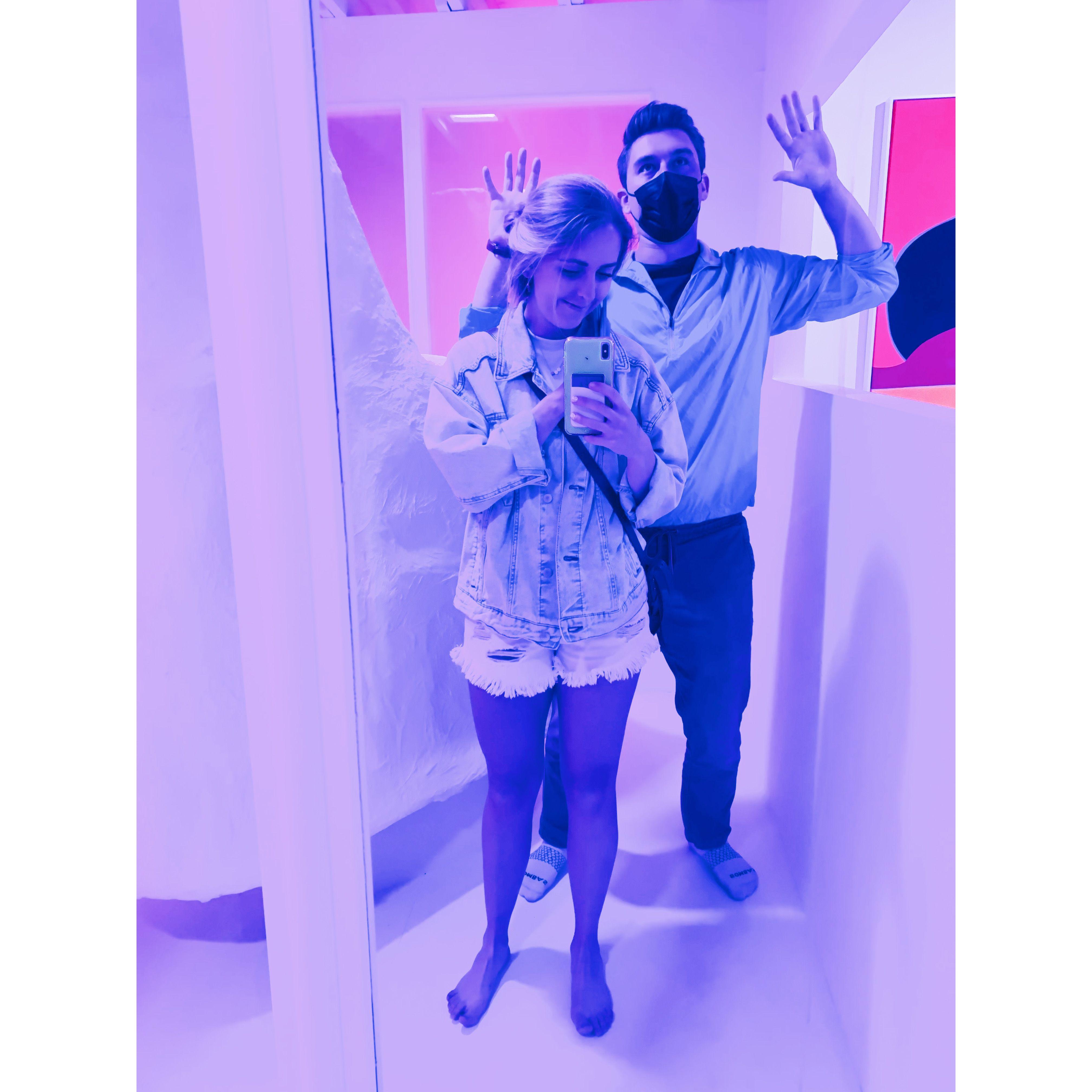 This museum... was the Museum of Museums! KB and Ben achieved max silliness on this date