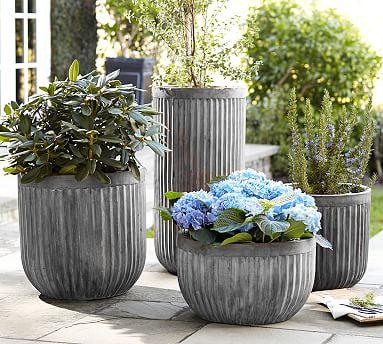 Concrete Fluted Planter (Large)